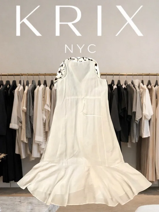 Mango White Maxi Dress with Free gift Embroidered Scarf - Picture 2 of 3